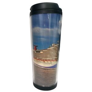 New Carnival Cruise Lines Photo Tumbler Mug 12 Oz Cold Hot Coffee Collector
